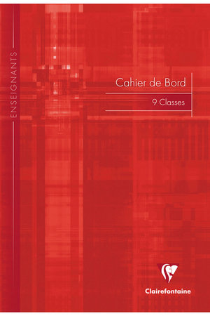 3129C: CAHIER DE BORD A4 9 classes 60 pages