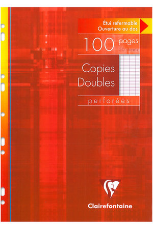 4721C: Copies doubles A4 seyes 100pages perforées