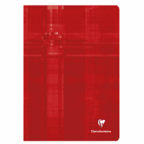 312223C: Cahier A4 Clairefontaine quadrillé 80pages rouge