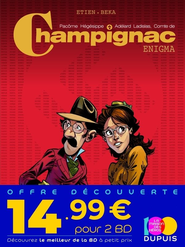 Bipack t2 + t1 (offert) champignac