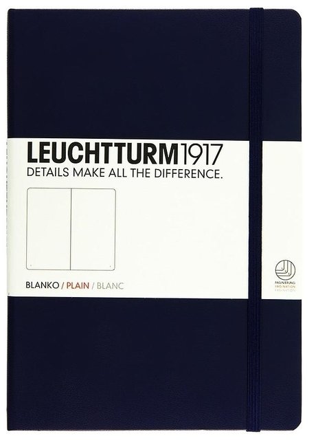 342924: Marine, Medium (A5), 251 S., blanko Notizbücher Medium (A5)