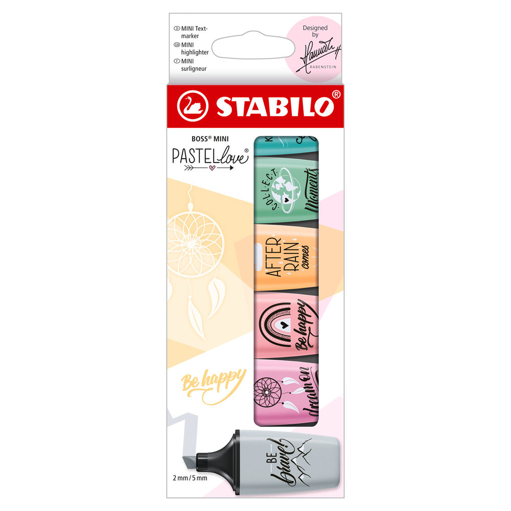 07/06-29: STABILO® BOSS® MINI Pastellove wallet 6 pcs