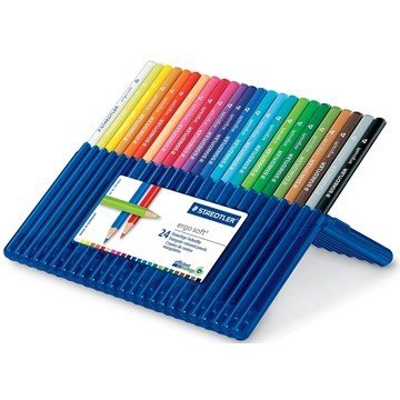 157 SB24: ergosoft crayon de couleur - Box 24 pc