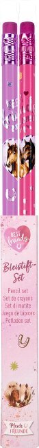 Bleistift-Set Best friends - Pferdefreunde