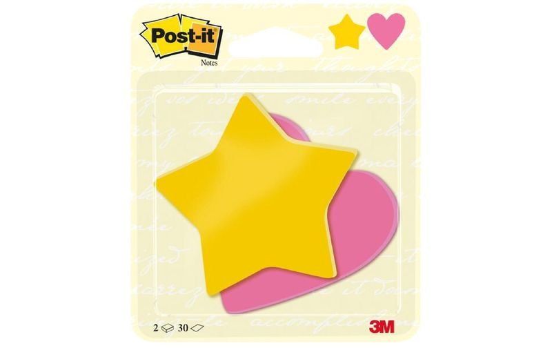 2030-SH: POST-IT NOTES 30P ETOIL+COEUR