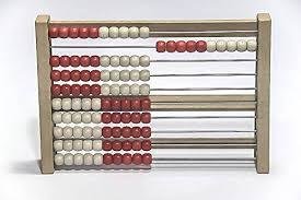 100ER RECHENRAHMEN / 100 STUDENT'S ABACUS ROT WEISS