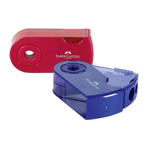 182701: Spitzer Doppelspitzdose Sleeve rot/blau