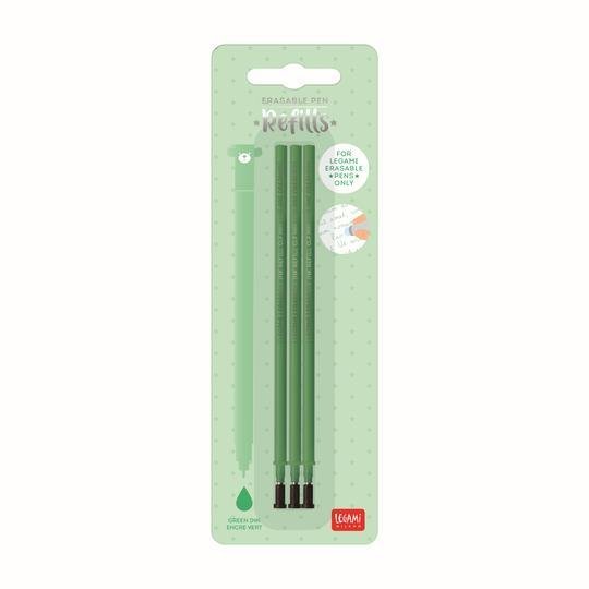 REFEP0007:REFILL ERASABLE PEN - GREEN - PACK 3 PCS