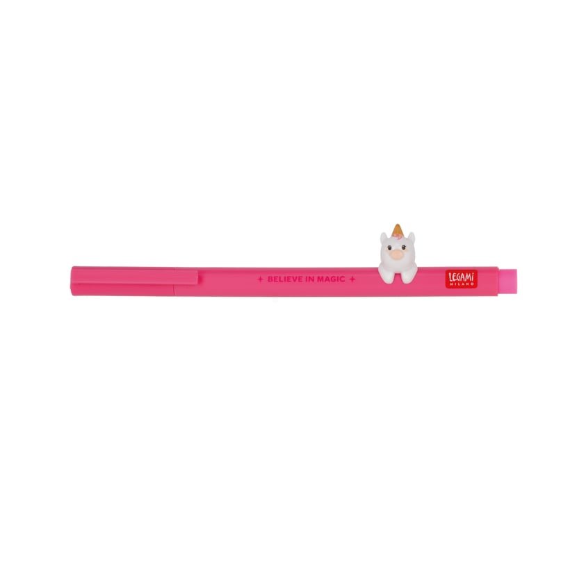 CPP0006: GEL PEN WITH ANIMAL DECORATION - LOVELY FRIENDS - UNICORN