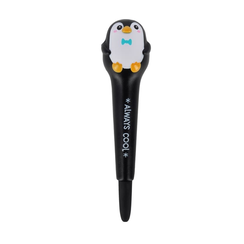 SQP0004:SQUISHY GEL PEN - SQUEEZIES - PENGUIN