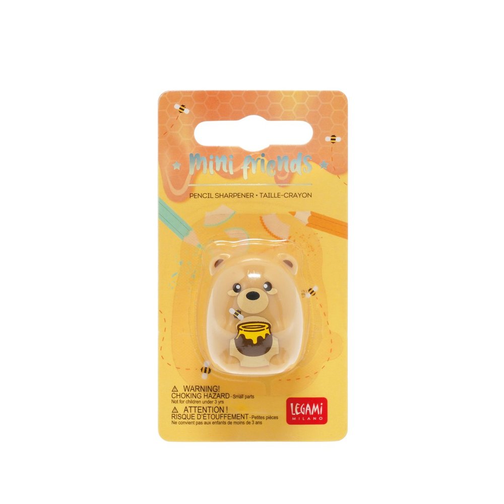 CSH0002:PENCIL SHARPENER - MINI FRIENDS - TEDDY BEAR