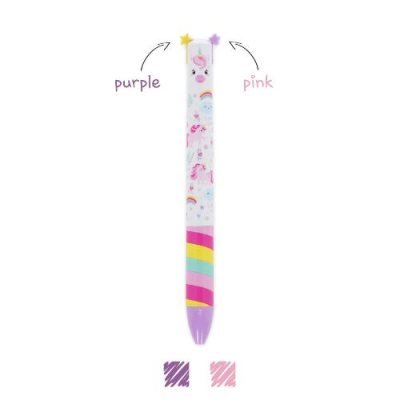 CLICK0026TWO-COLOUR BALLPOINT PEN - CLICK&CLACK - UNICORN