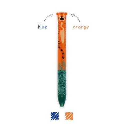 CLICK0028:TWO-COLOUR BALLPOINT PEN - CLICK&CLACK - TIGER