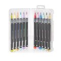 BUMA0002: SET OF 12 BRUSH MARKERS - BRUSH MARKERS - PASTEL COLOURS