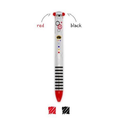 CLICK0029:TWO-COLOUR BALLPOINT PEN - CLICK&CLACK - ROBOT