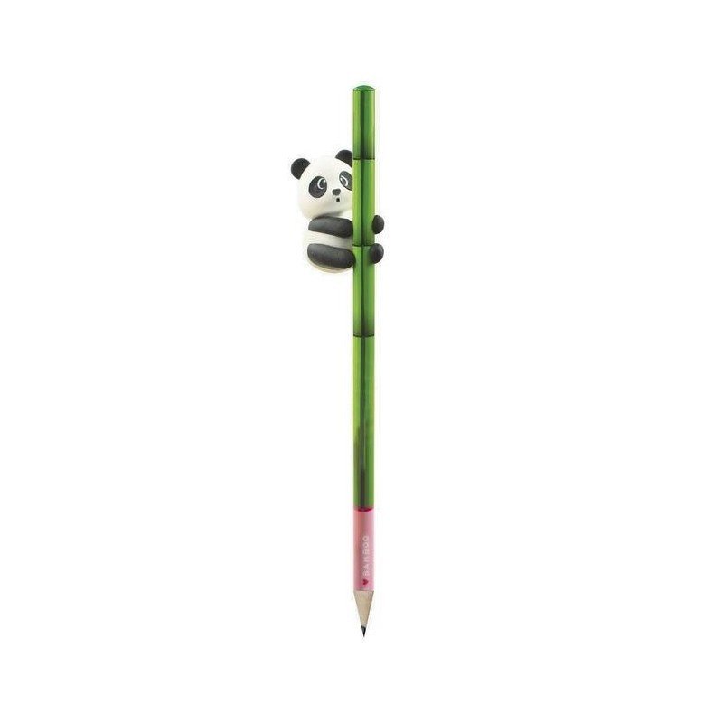 PAN0001: PENCIL WITH ERASER - I LOVE BAMBOO - PANDA