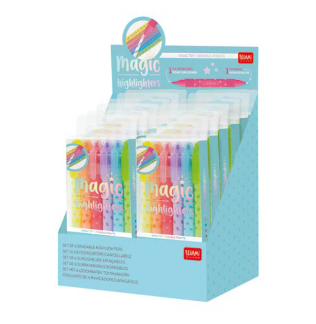 EH0001: SET OF 6 ERASABLE HIGHLIGHTERS - MAGIC HIGHLIGHTERS