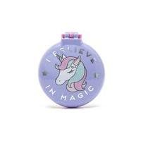 HB0032: HAIRBRUSH WITH MIRROR - NICE HAIR - VIOLET - UNICORN