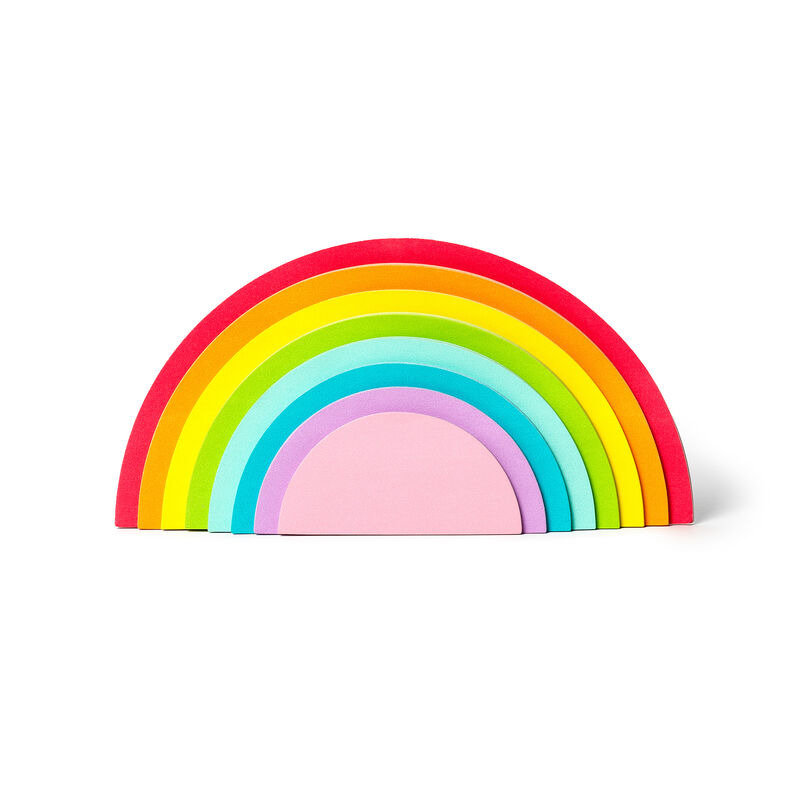 RST0001: ADHESIVE NOTEPAD - RAINBOW THOUGHTS - RAINBOW