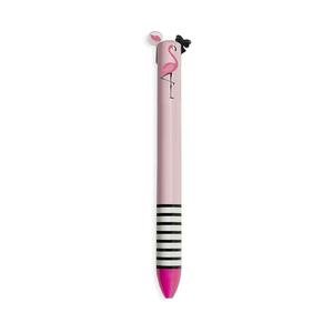 CLICK0016: TWO-COLOUR BALLPOINT PEN - CLICK&CLACK - FLAMINGO