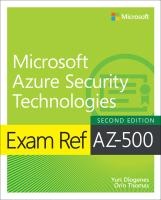 Exam Ref Az-500 Microsoft Azure Security Technologies, 2/E