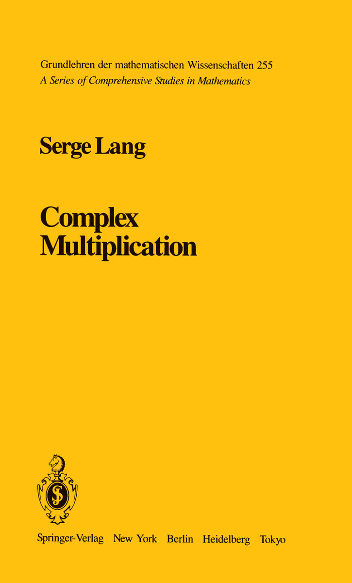 Complex Multiplication