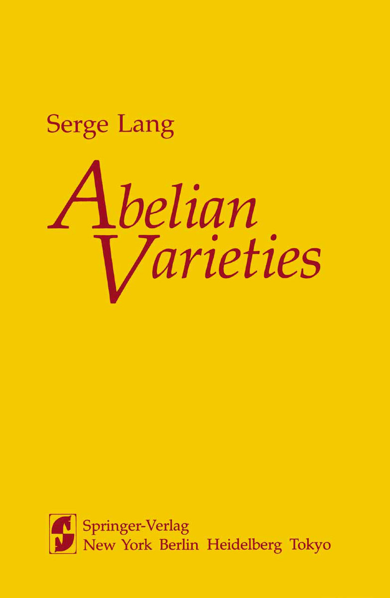 Abelian Varieties