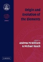 Origin and Evolution of the Elements