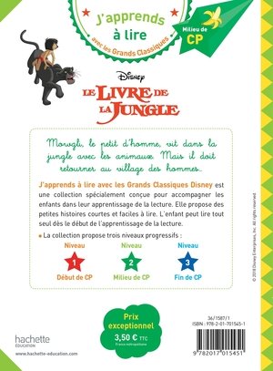 Disney - le livre de la jungle, cp niveau 2