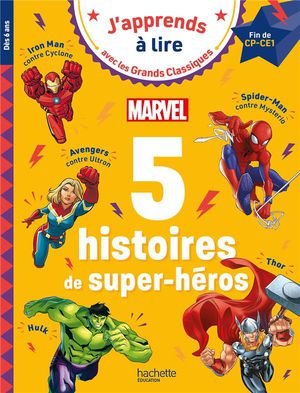 Disney - 5 histoires de super-heros marvel - fin de cp debut de ce1