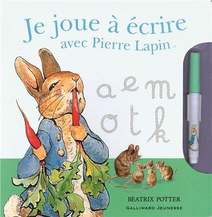 Je joue a ecrire avec pierre lapin