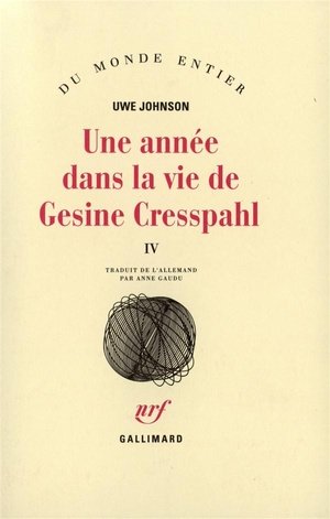 Une annee dans la vie de gesine cresspahl - vol04 - juin 1968 - aout 1968