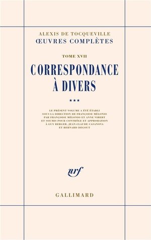 Oeuvres completes - xvii - correspondance a divers - vol03