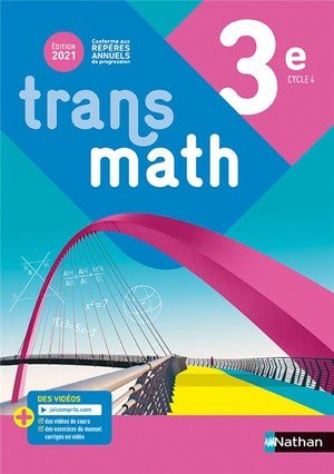 Transmath mathematiques 3e - manuel eleve - 2021