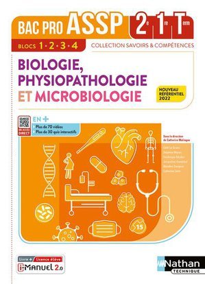 Biologie, physiopathologie et microbiologie - 2e-1re-term - livre + licence eleve 2022