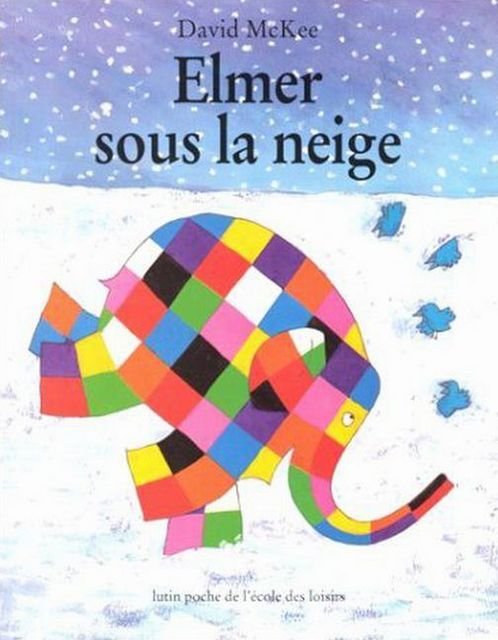 Elmer sous la neige