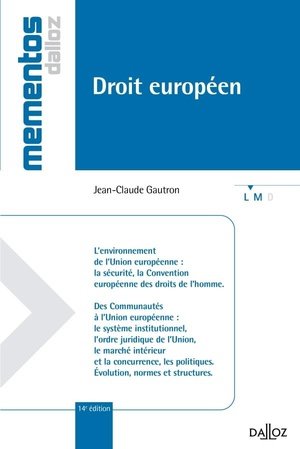 Droit europeen - 14e ed. - mementos