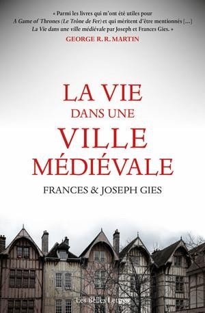 La vie dans une ville medievale - illustrations, noir et blanc