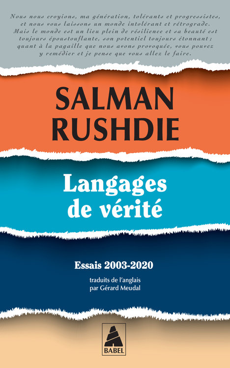 Langages de verite - essais 2003-2020