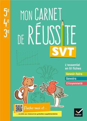 Mon carnet de reussite svt 5e 4e 3e - ed 2021 - carnet eleve