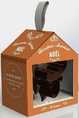 Mini box biscuits noel