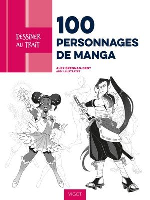 100 personnages de manga - illustrations, couleur