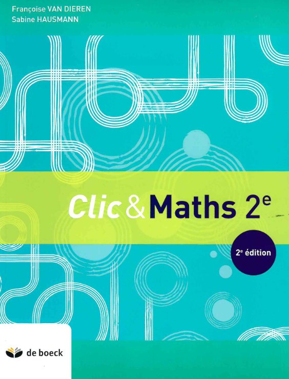 Clic & maths 2e annee - manuel