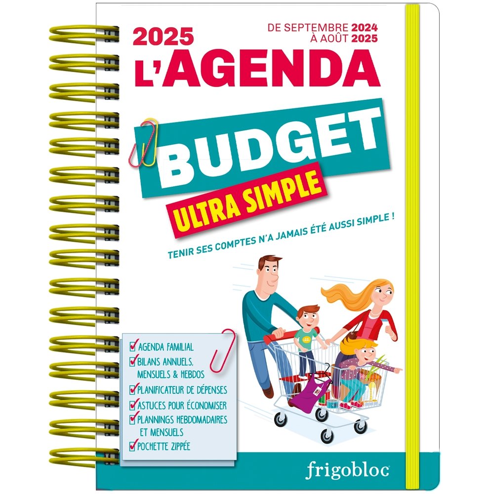 Agenda 2025 ultra simple du budget ! (de sept. 2024 a aout 2025)