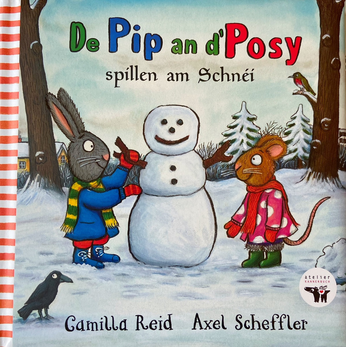 De Pip an d'Posy spillen am Schnéi