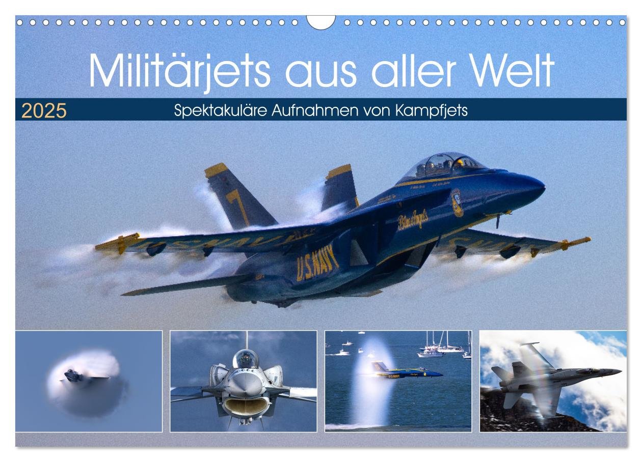 Militärjets aus aller Welt (Wandkalender 2025 DIN A3 quer), CALVENDO Monatskalender