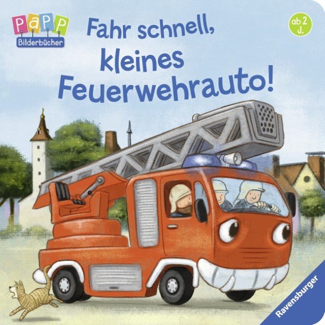 Fahr schnell, kleines Feuerwehrauto