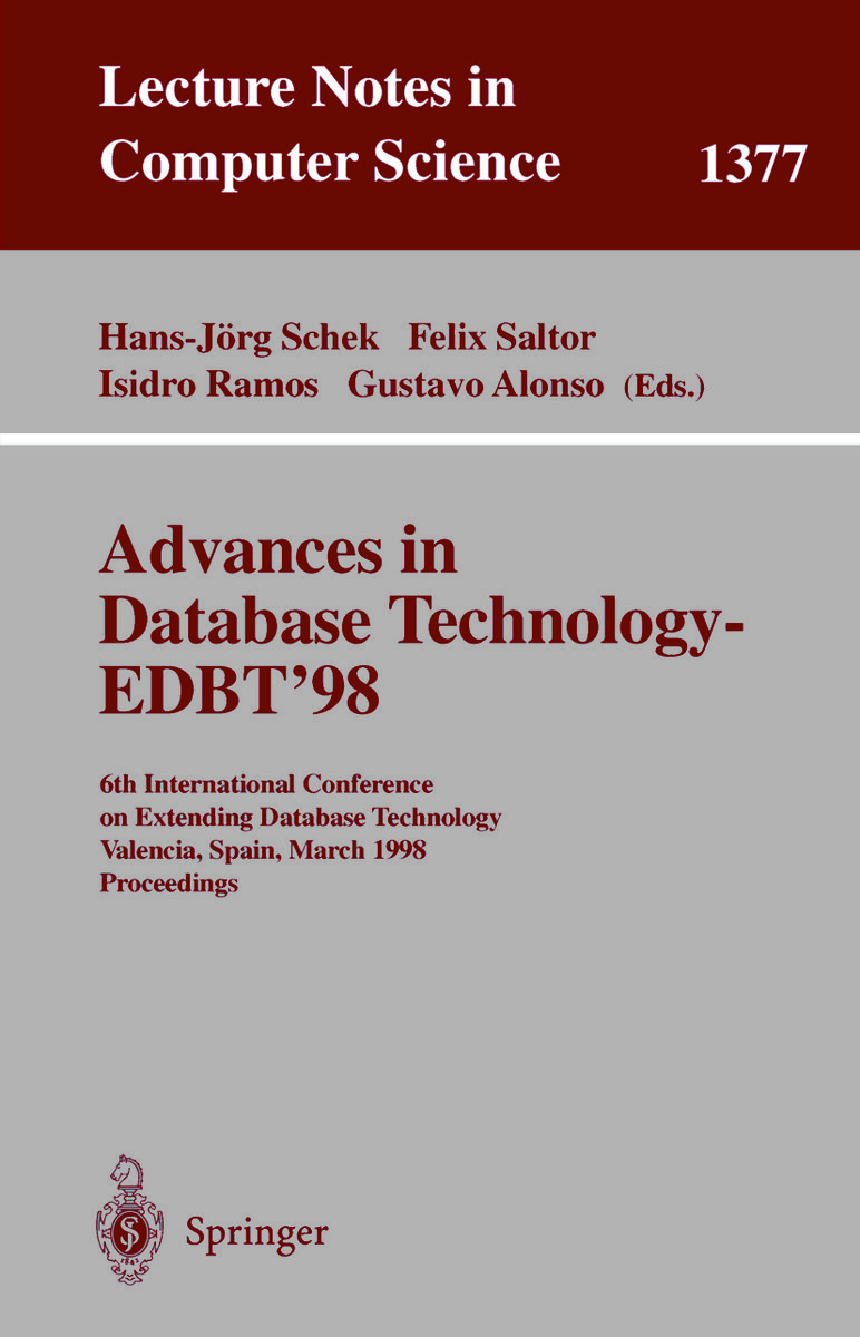 Advances in Database Technology - EDBT '98