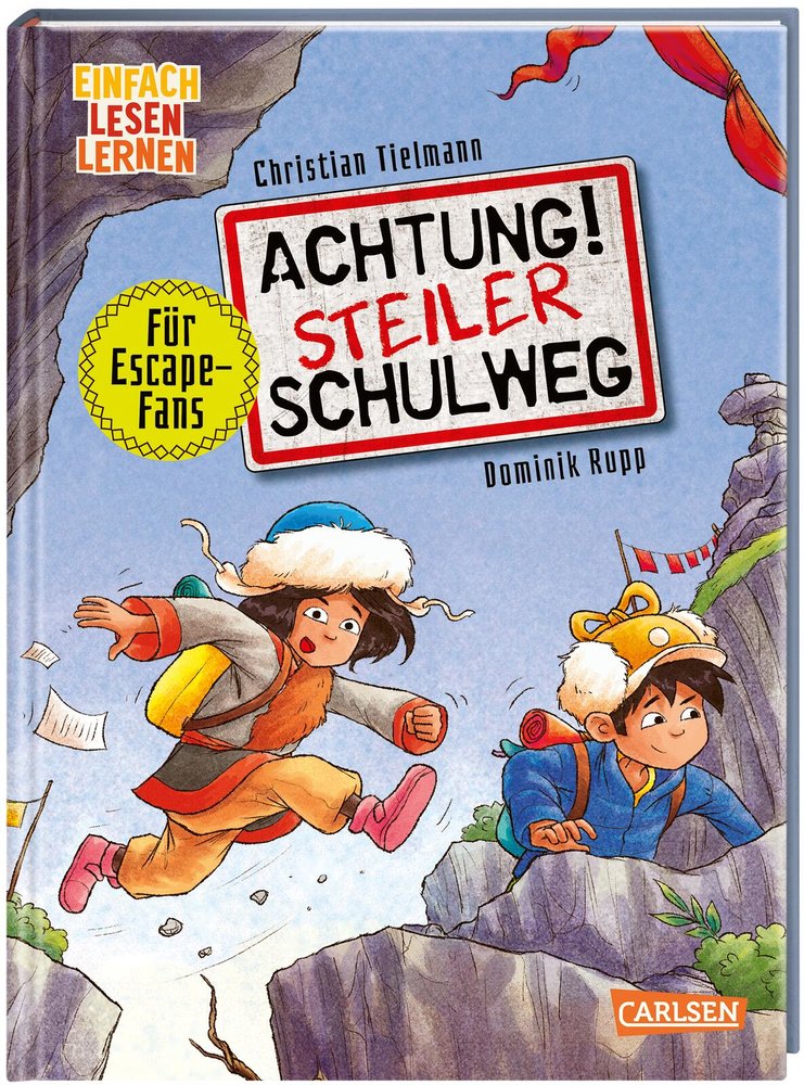 Achtung! Steiler Schulweg