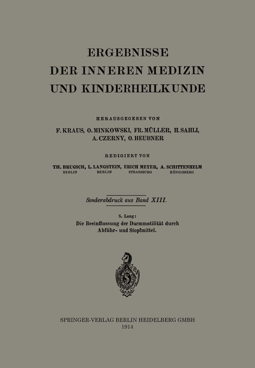 Die Beeinflussung der Darmmotilität durch Abführ- und Stopfmittel